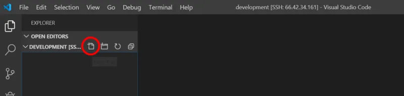 新しいファイルを作成する